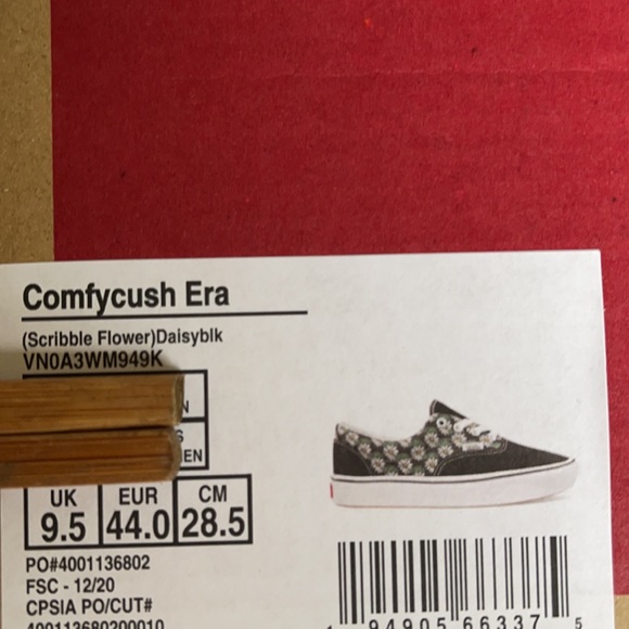 Vans Comfycush Era Scribble Flower Daisy/Black Men - Picture 16 of 16